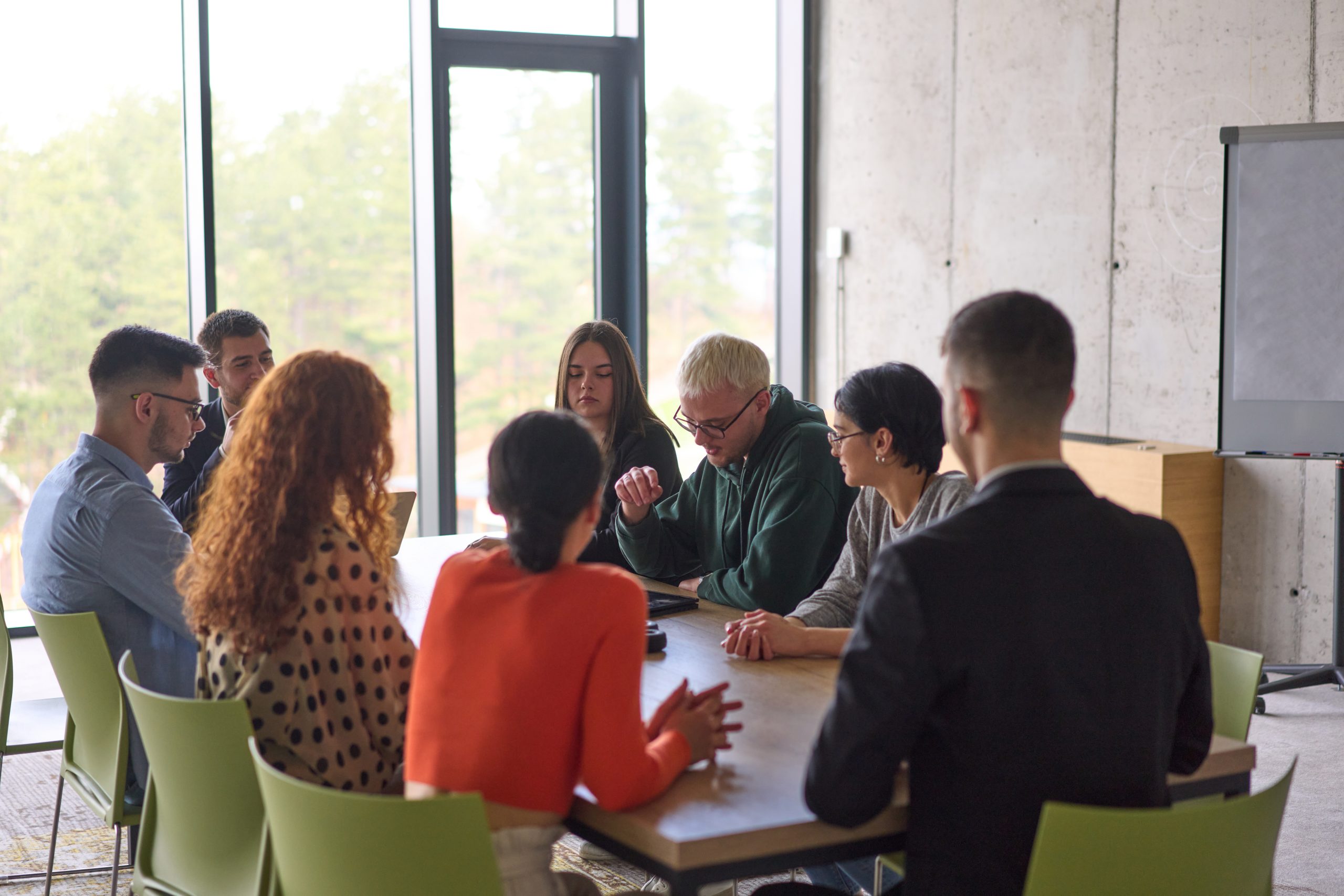 Photographie d'un groupe en formation